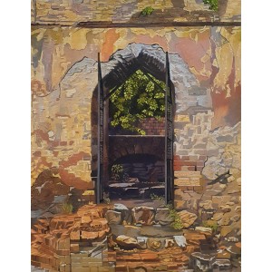 S. M. Fawad, Saidpur Village Islamabad, 30 x 36 Inch, Oil on Canvas, Realistic Painting, AC-SMF-224
